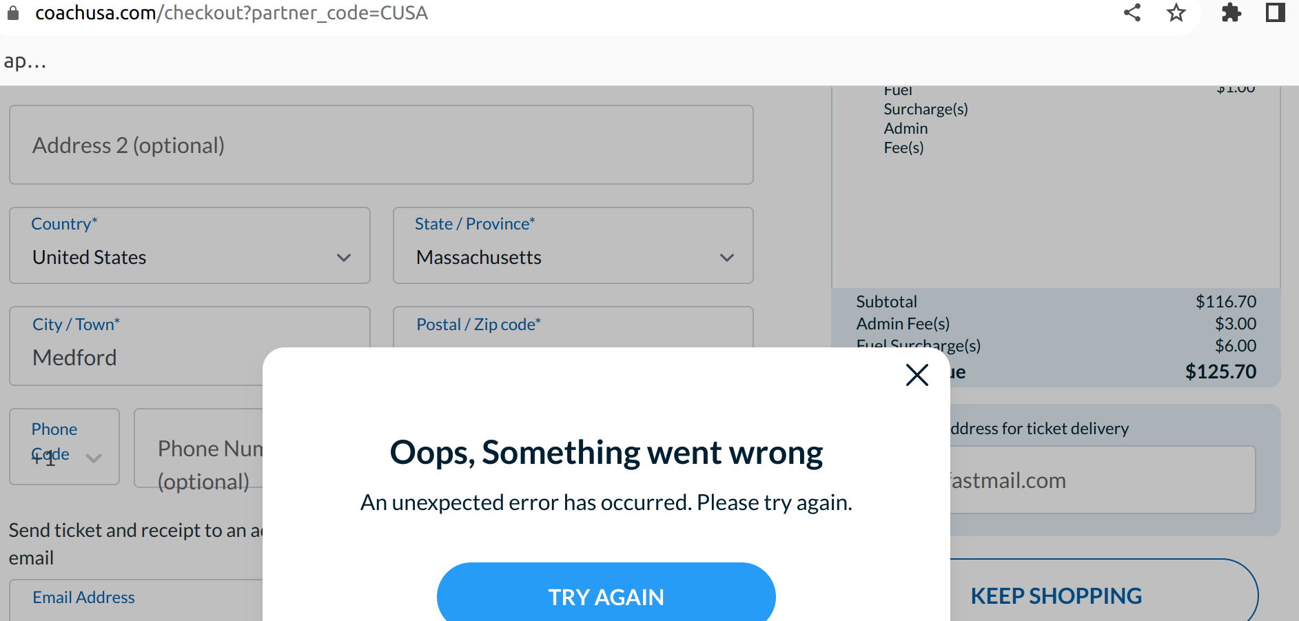 Even in Chrome, where I have no ad-blocking or any sort of protection at all, companies can't get si